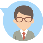 メガネの男性イラスト